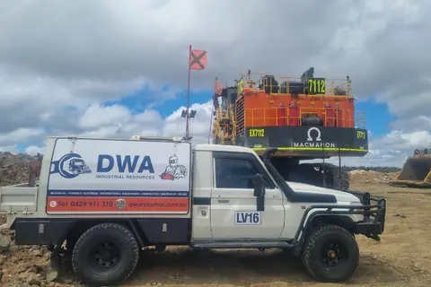 DWA Industrial Resources service vehicle on a Kimberley mine site