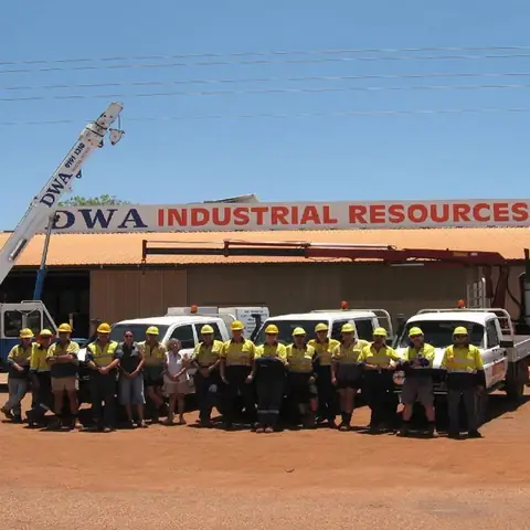 The DWA Industrial Resources team outside the Derby workshop